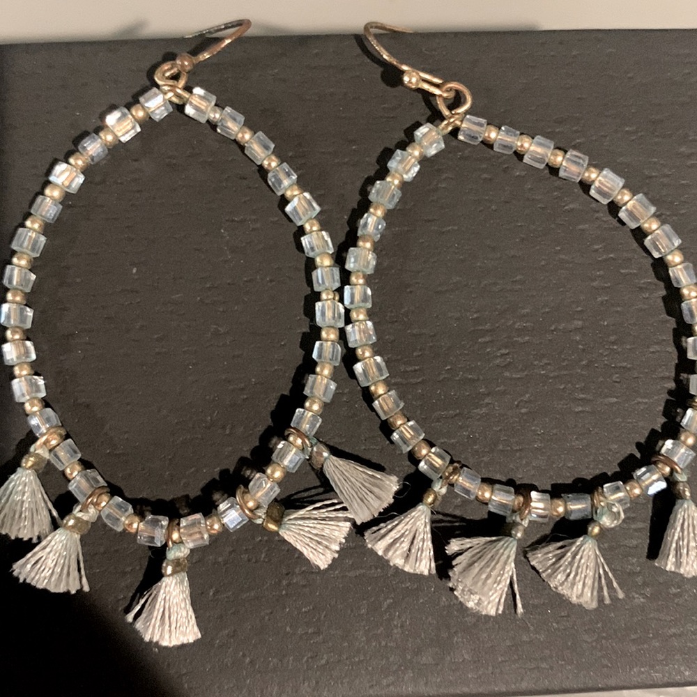 Francesca’s Beaded Statement Earrings